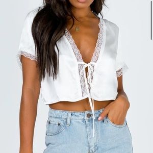 Princess Polly Tie-front Blouse